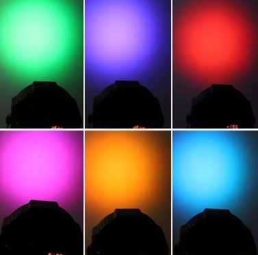 Reflektor LED Kolorofon 18x3W 3in1 światła AUTO SOUND DMX512 DJ BAR
