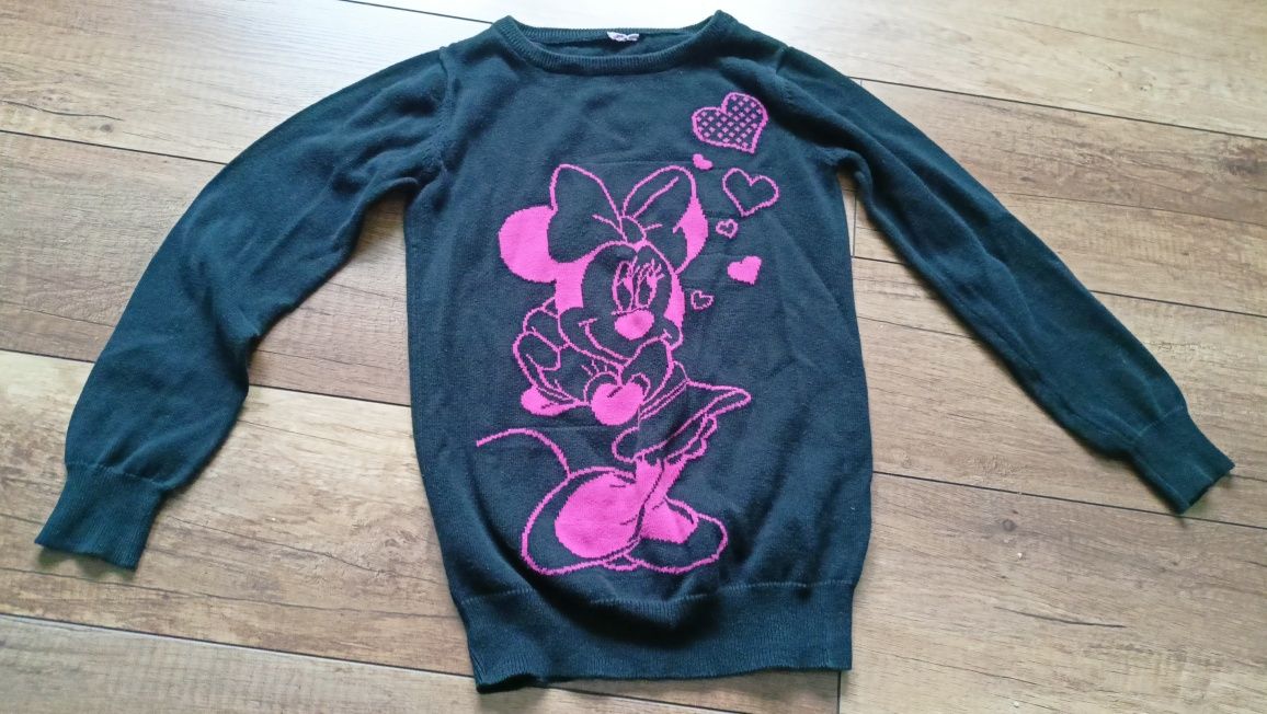 Sweter 122 myszka Minnie