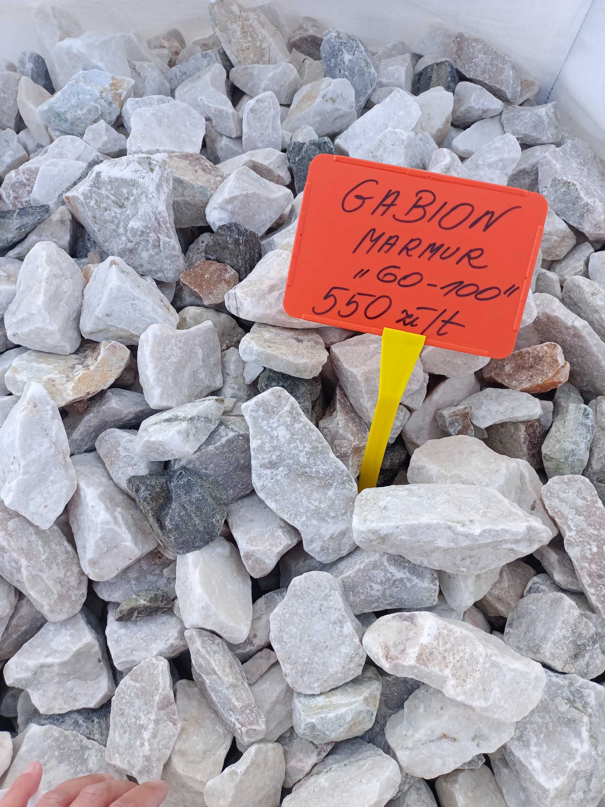 Kamień marmurowy gabionowy 60-100