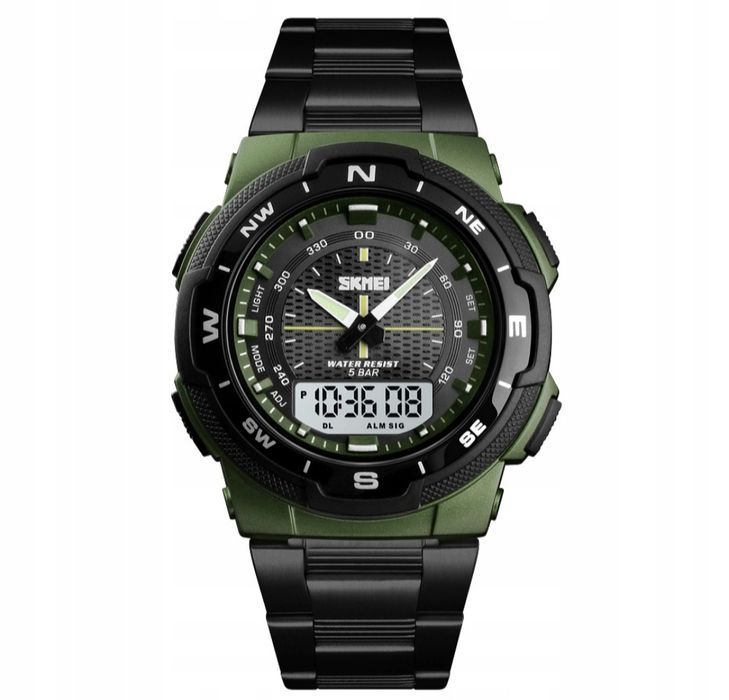 Zegarek męski wojskowy kolor, zegarek skmei, zegarek klasyczny