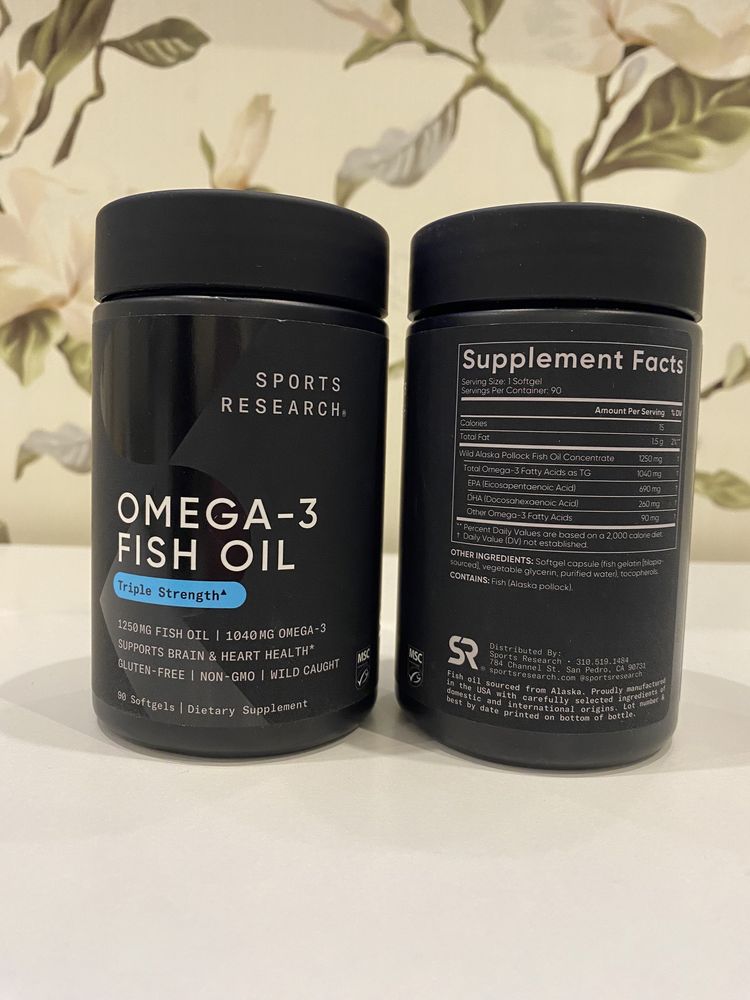 Omega-3 Sport reserch, Carlson labs Mothers DHA