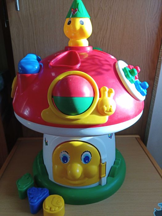 Игровой центр Грибок, домик для игрушек, высота 50см + плюшевый Пикачу