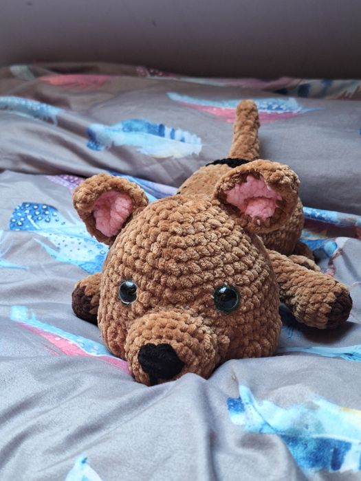 Pies/Scooby doo z włóczki