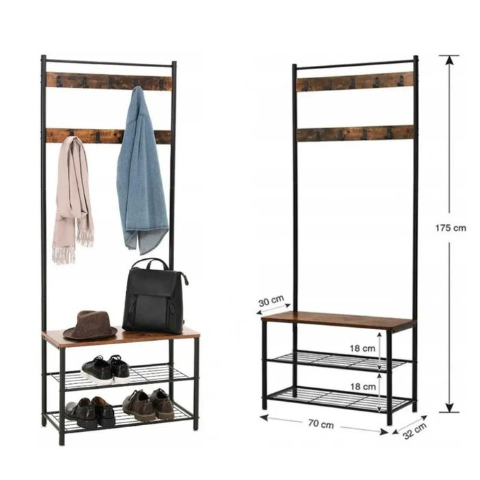 Полиця вішалка стійка шафа підставка для взуття одягу підлогова лофт