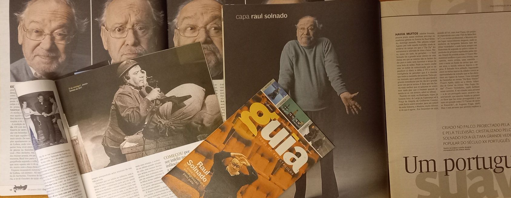 Raul Solnado 1929 a 2009 em quatro revistas