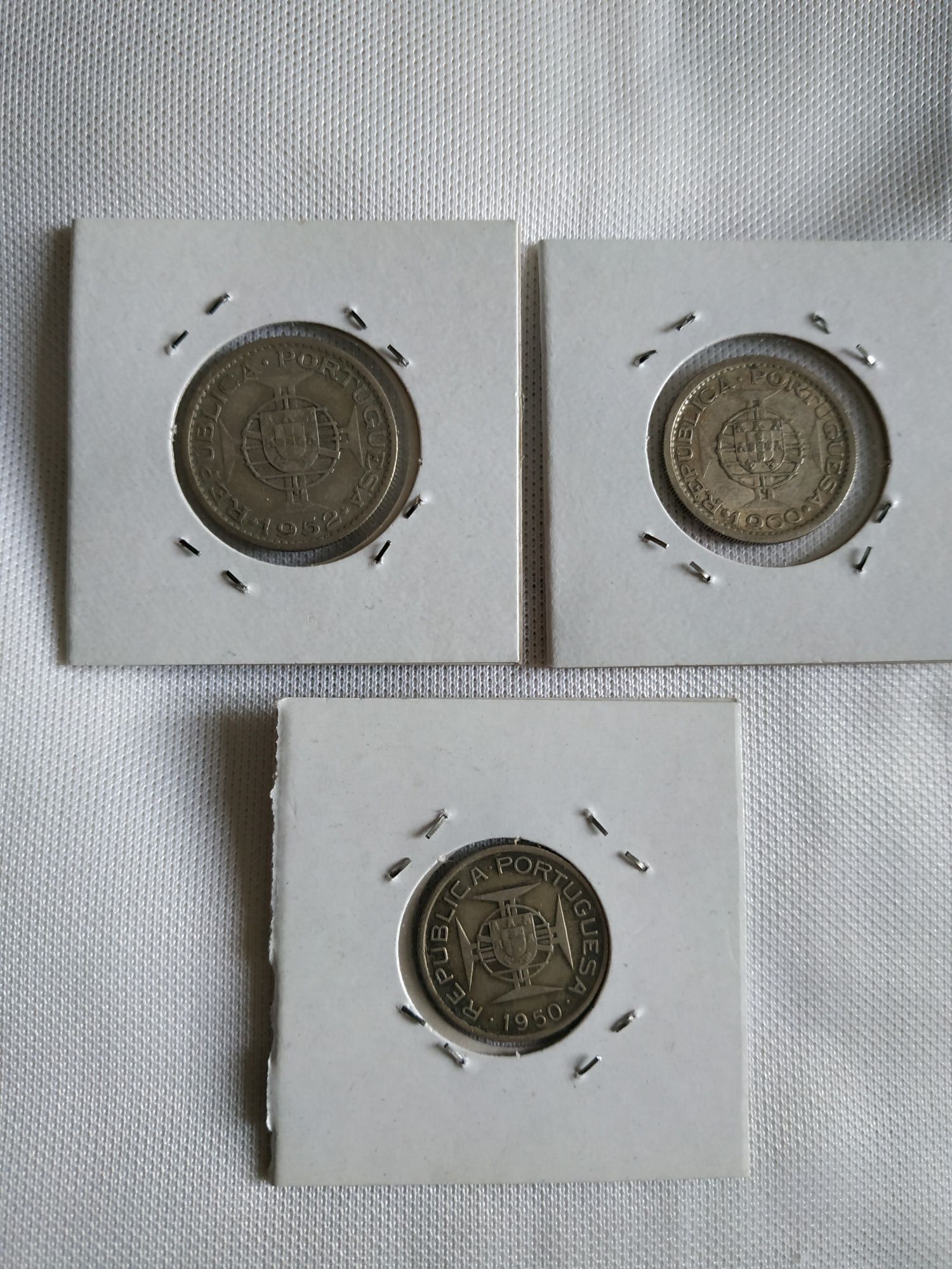 Moedas de Prata de Moçambique (três moedas)