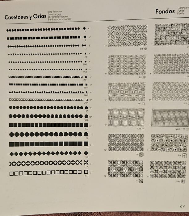 Catálogo Tipos Artes Gráficas