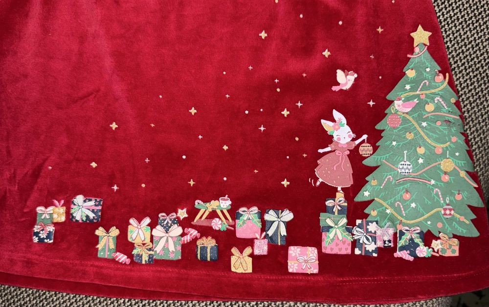 Сукня новорічна для дівчинки з леггінсами