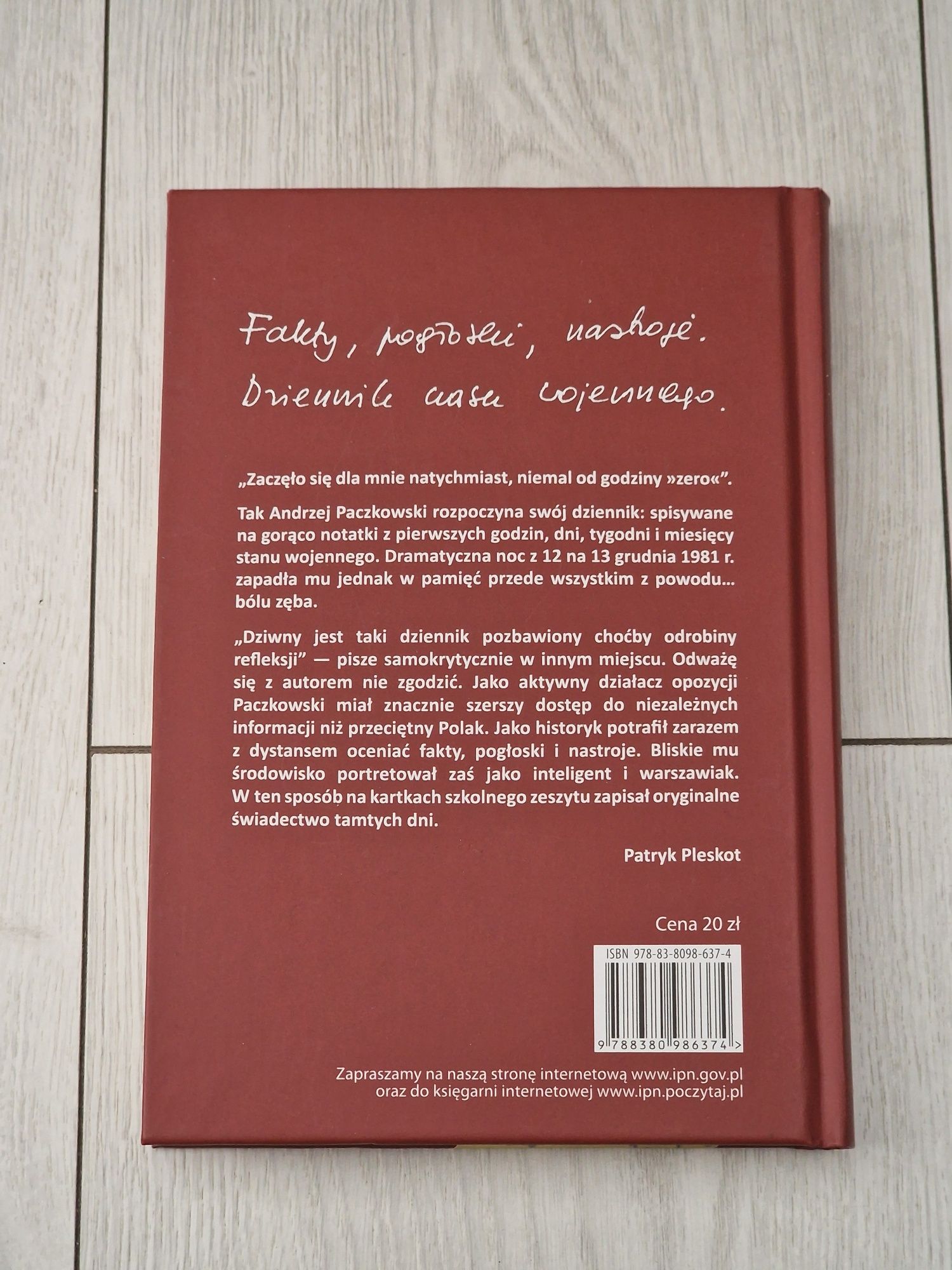 Książka Fakty Pogłoski Nastroje Dziennik Czasu Wojennego 1981 - 1982