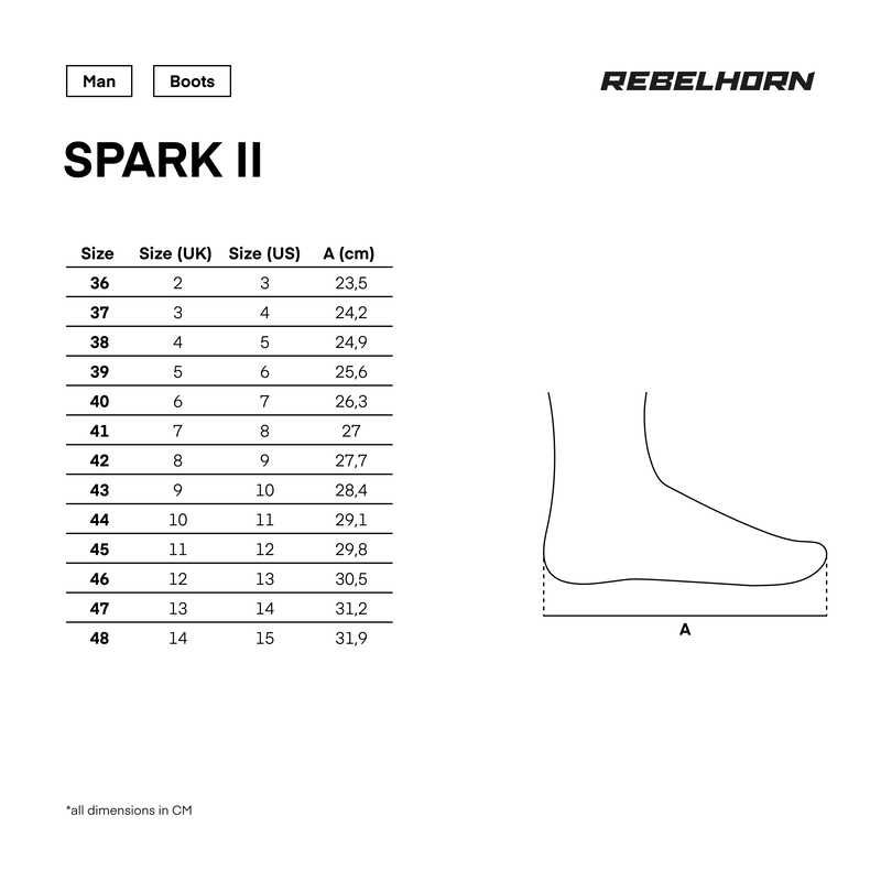 Buty Rebelhorn Spark II Black/Fluo Yellow 40, 41, 42, 43, 44, 45, 46