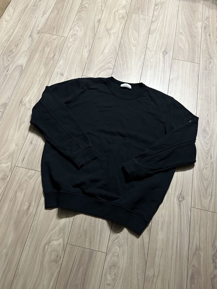 Męska Czarna Bluza Sweatshirt Stone Island XXL
