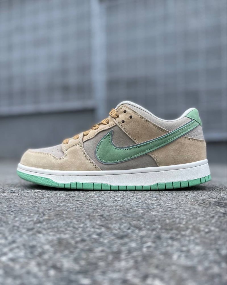 Кросівки Nike SB dunk beige/green/найк sb данк/