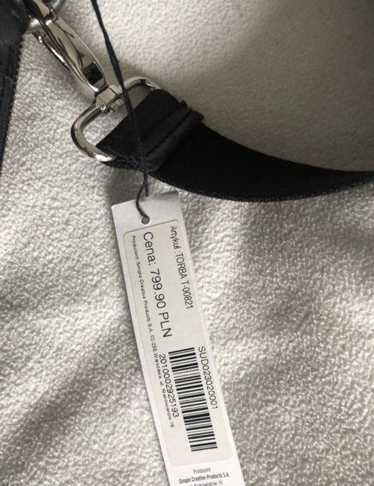 SIMPLE NOWA torebka skórzana biznesowa torba