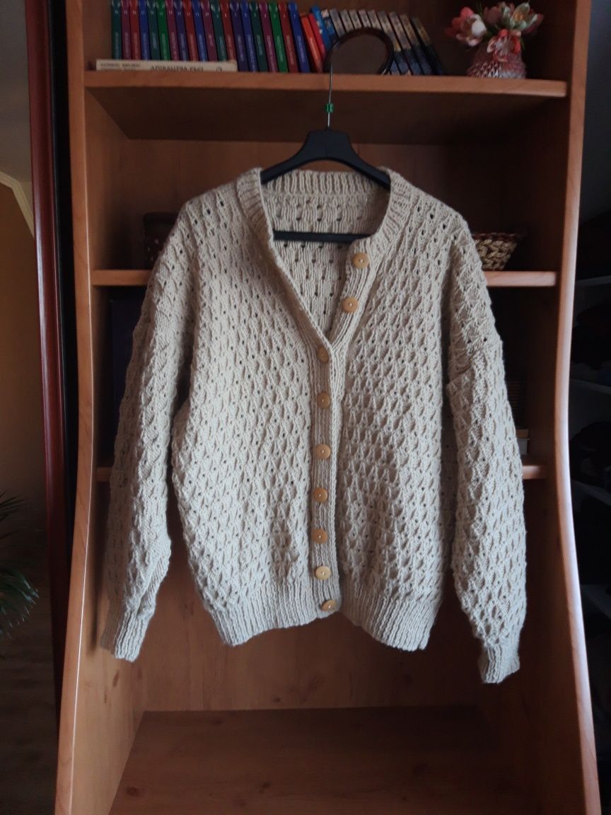Śliczny sweterek plus size rozmiar 46/48/50 4XL  Handmade