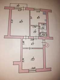 Продається  2х кімнатна квартира