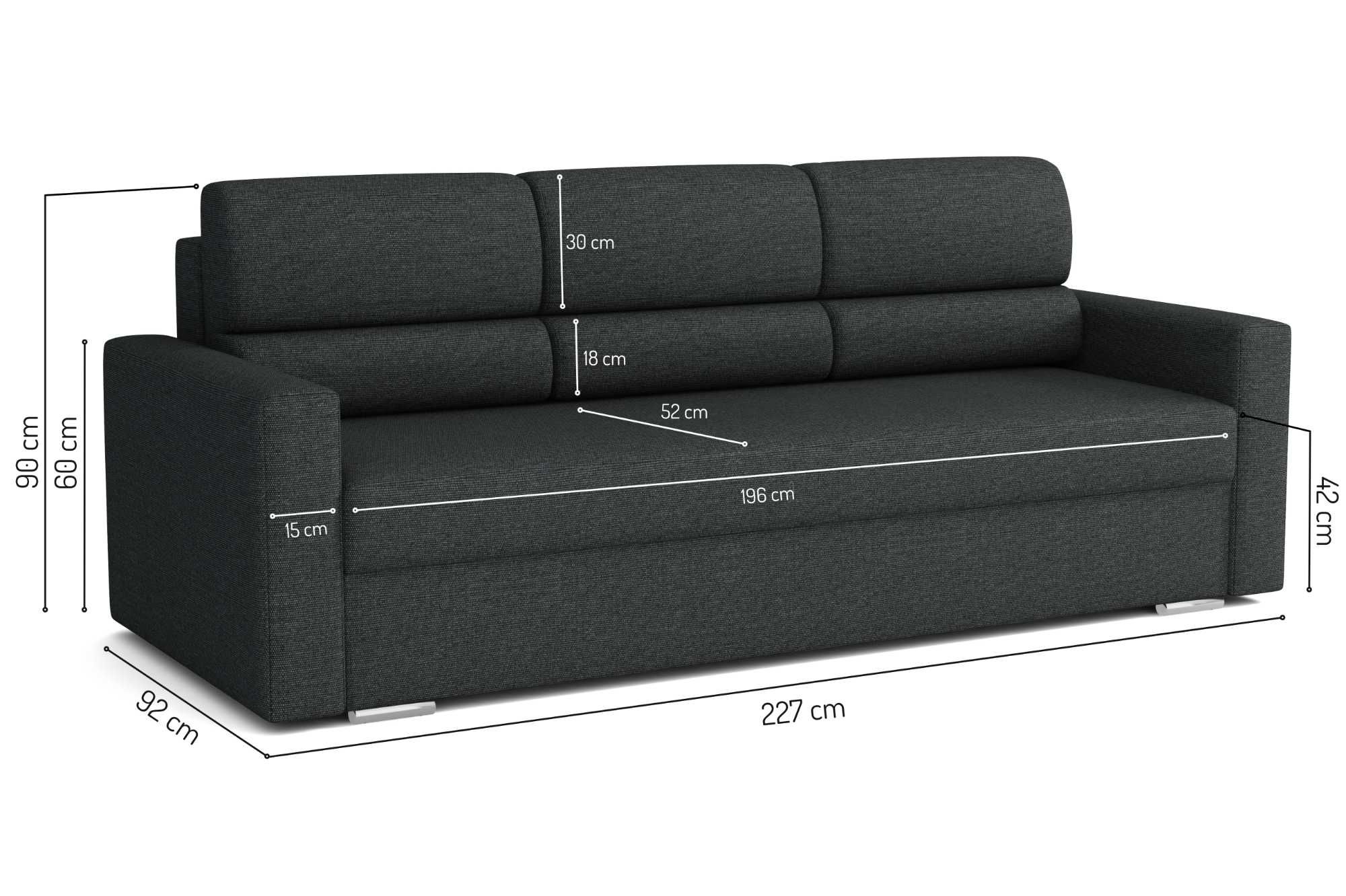 Kanapa Royal. Wersalka, sofa, łóżko. Promocja, sprężyny bonell!