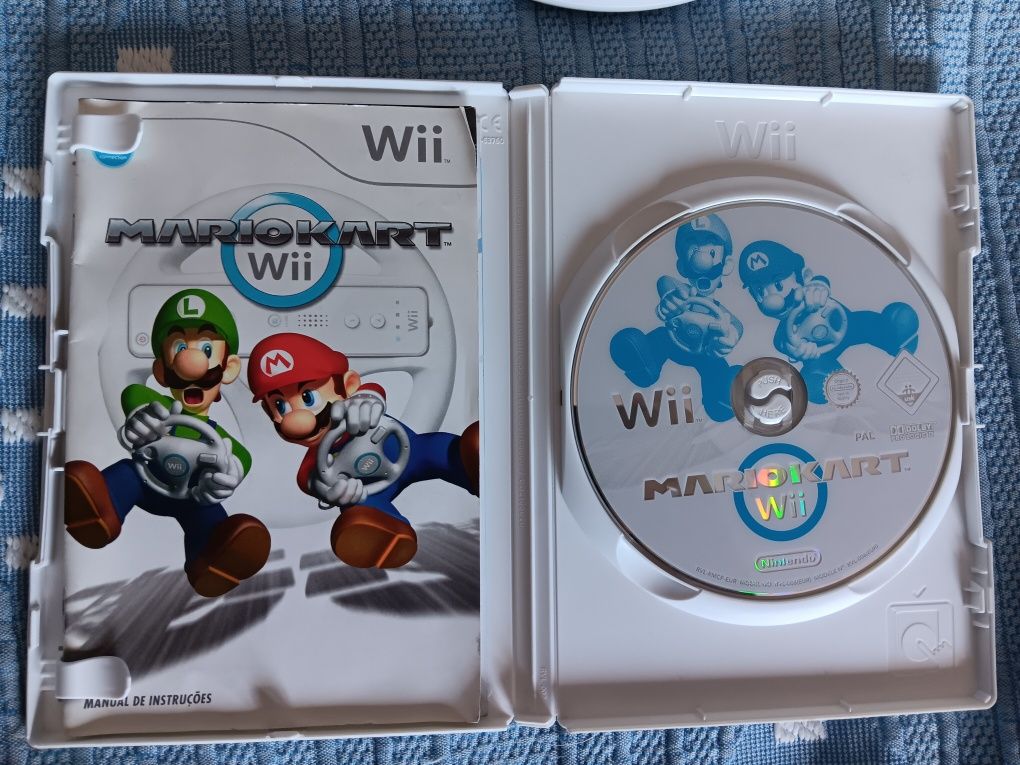 Conjunto Mario Kart + Volante  Nintendo Wii
