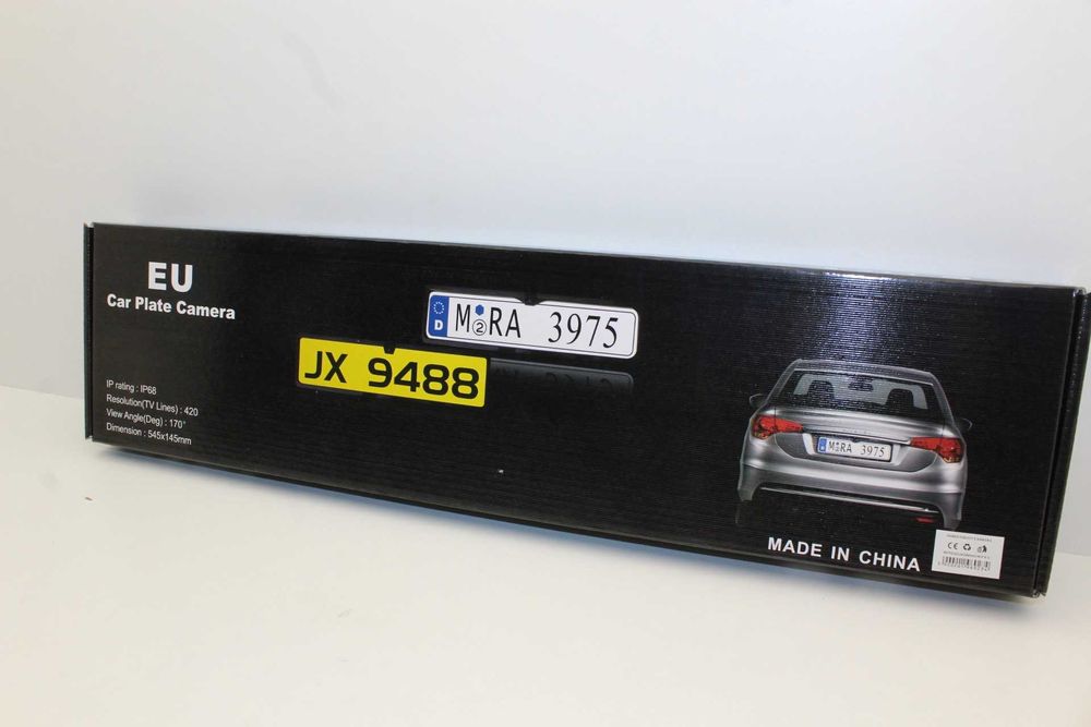 KAMERA COFANIA W RAMCE tablicy rejestracyjnej LED nowa sprawna wapienn