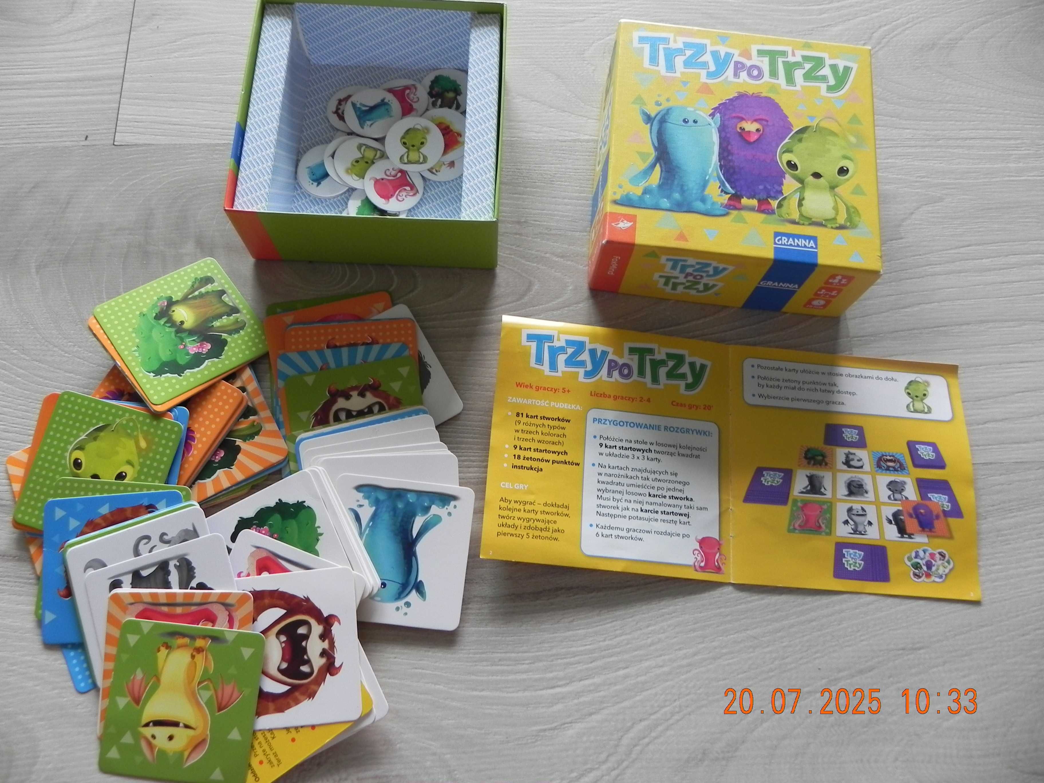 gra planszowa trzy po trzy 5 +