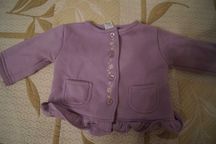 bluza sweterek fioletowa wyszywana kwiatki