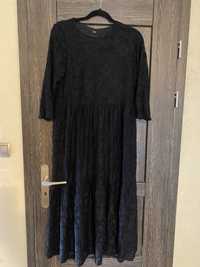 Długa czarna sukienka rozm L/XL