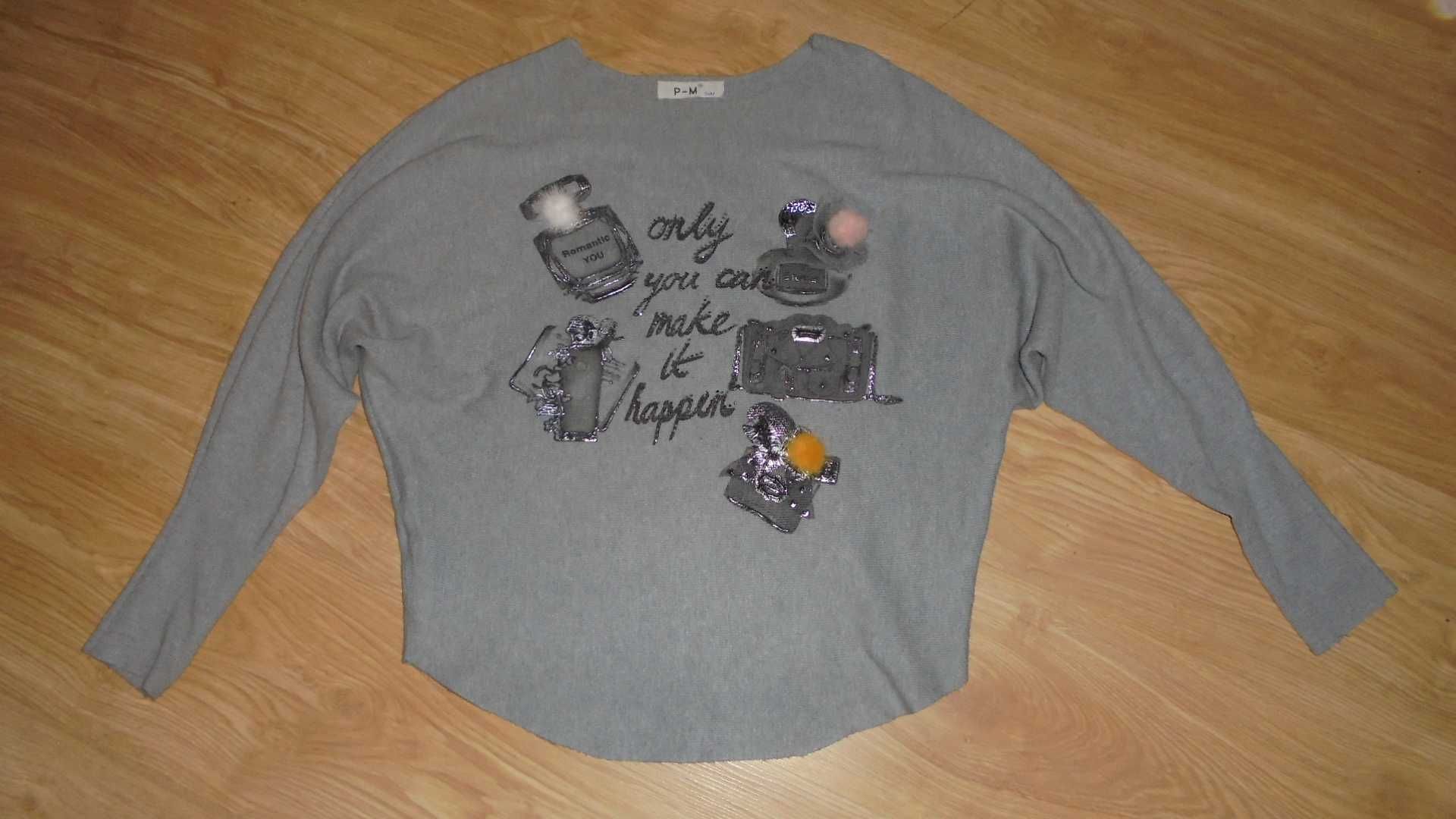 szary sweter r. S/M