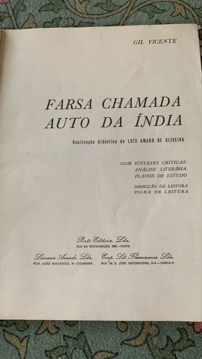 Farsa chamada Auto da Índia