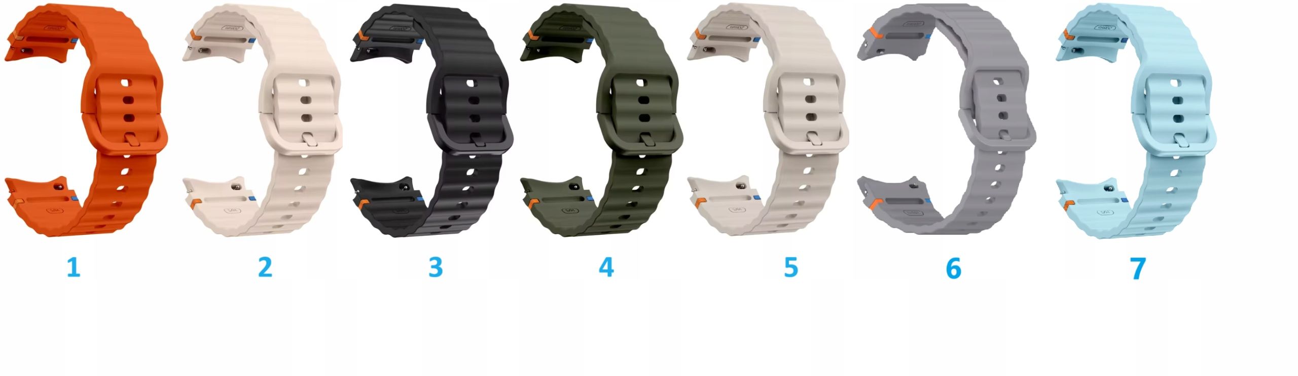 Pasek Silikonowy do Samsung Galaxy Watch 4 / 5 / 6 / 40mm 44mm| KOLORY