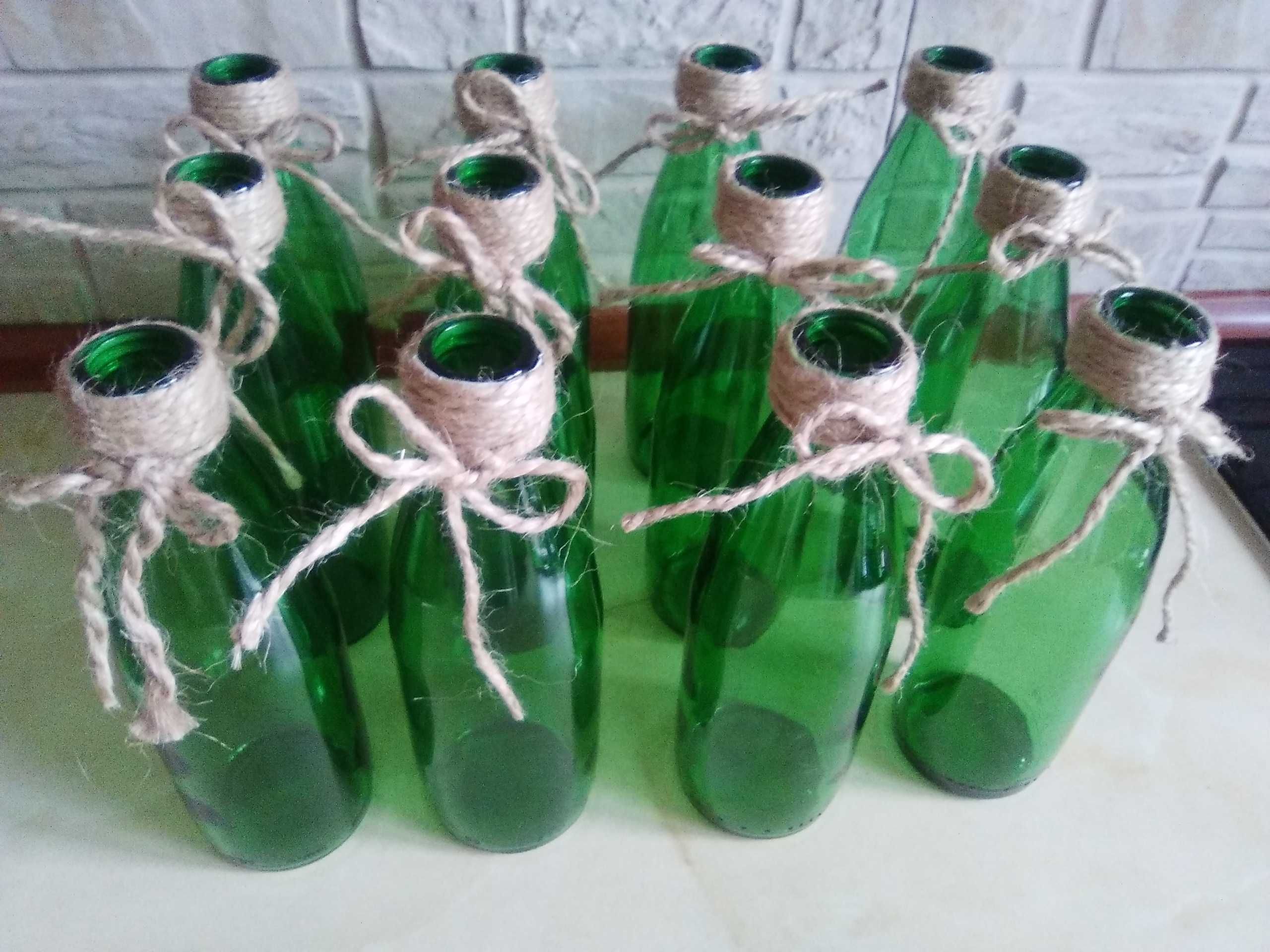 Butelki szklane zielone 250 ml 12szt