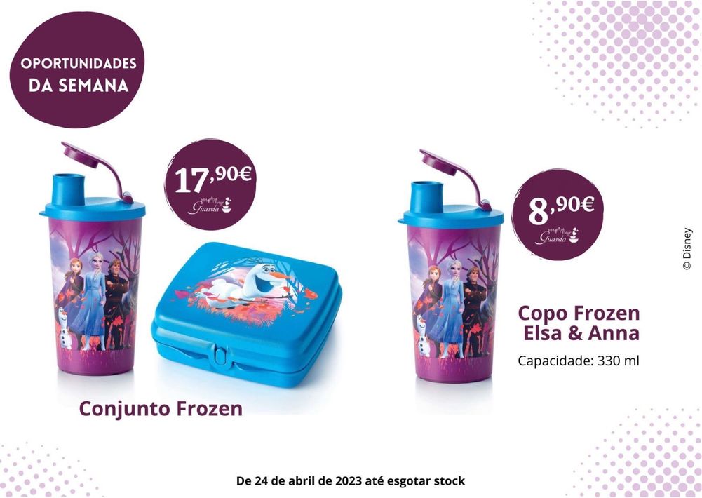 Conjunto Frozen - tupperware