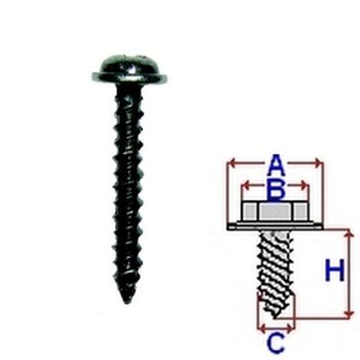 Wkręty Montażowe Czarne 4X20Mm 20Szt