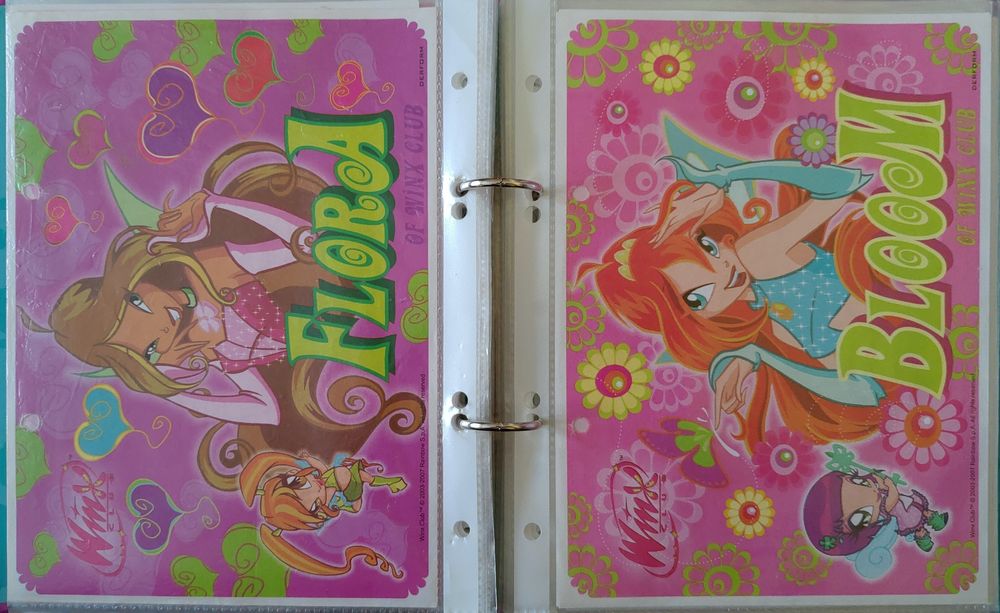 Karteczki do segregatora Winx