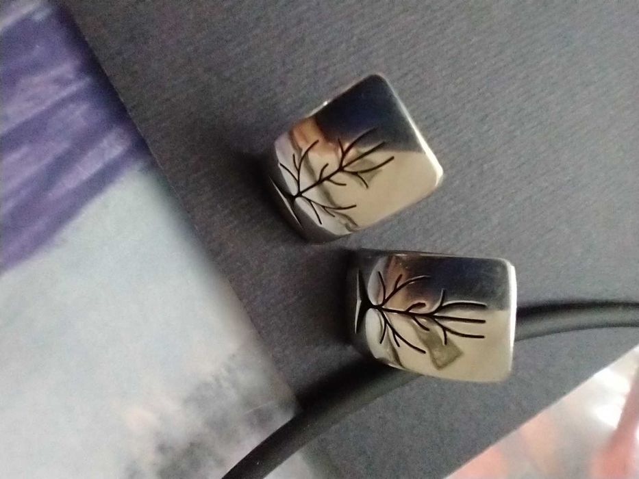 Komplet wisior kolczyki srebro 925 rękodzieło artystyczne