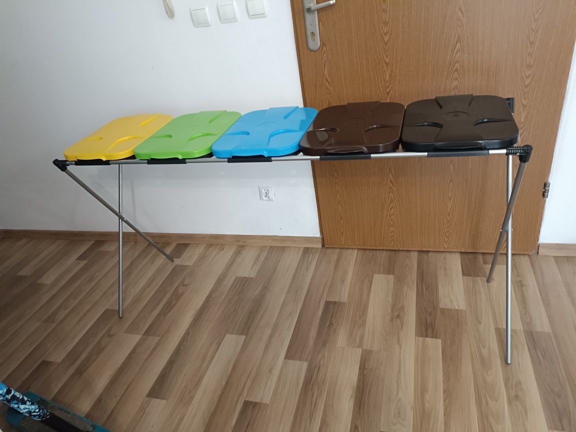 STOJAK KOSZ na śmieci 5 worków do segregacji