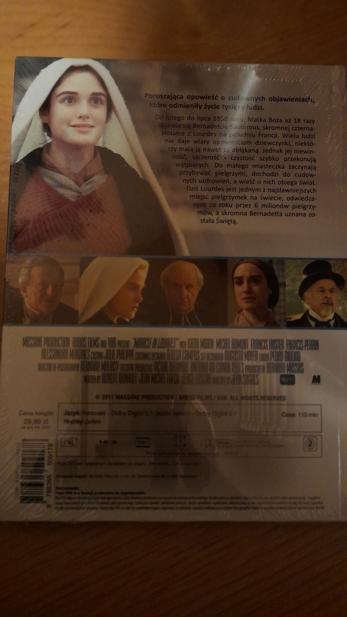 Płyta z filmem - Bernadeta cud w Lourdes
