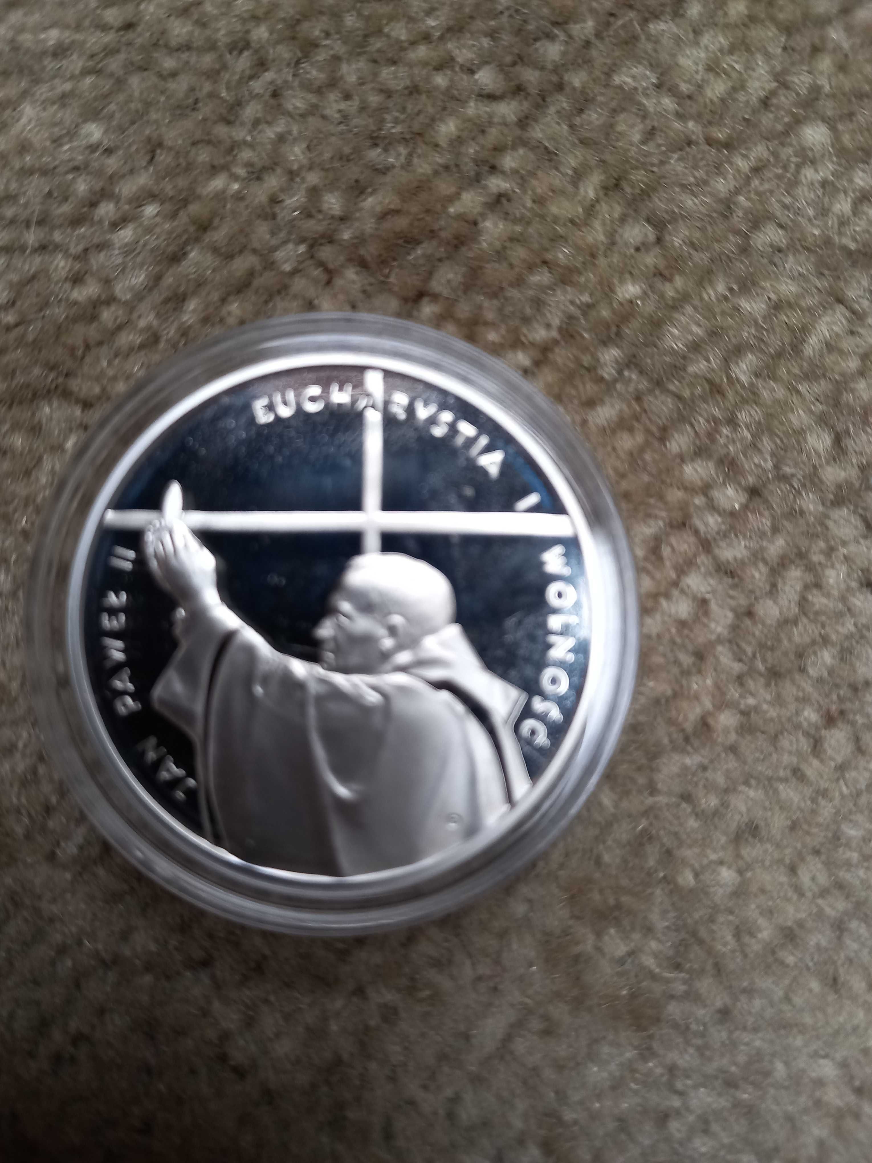 Moneta Papież 10zł AG 2005