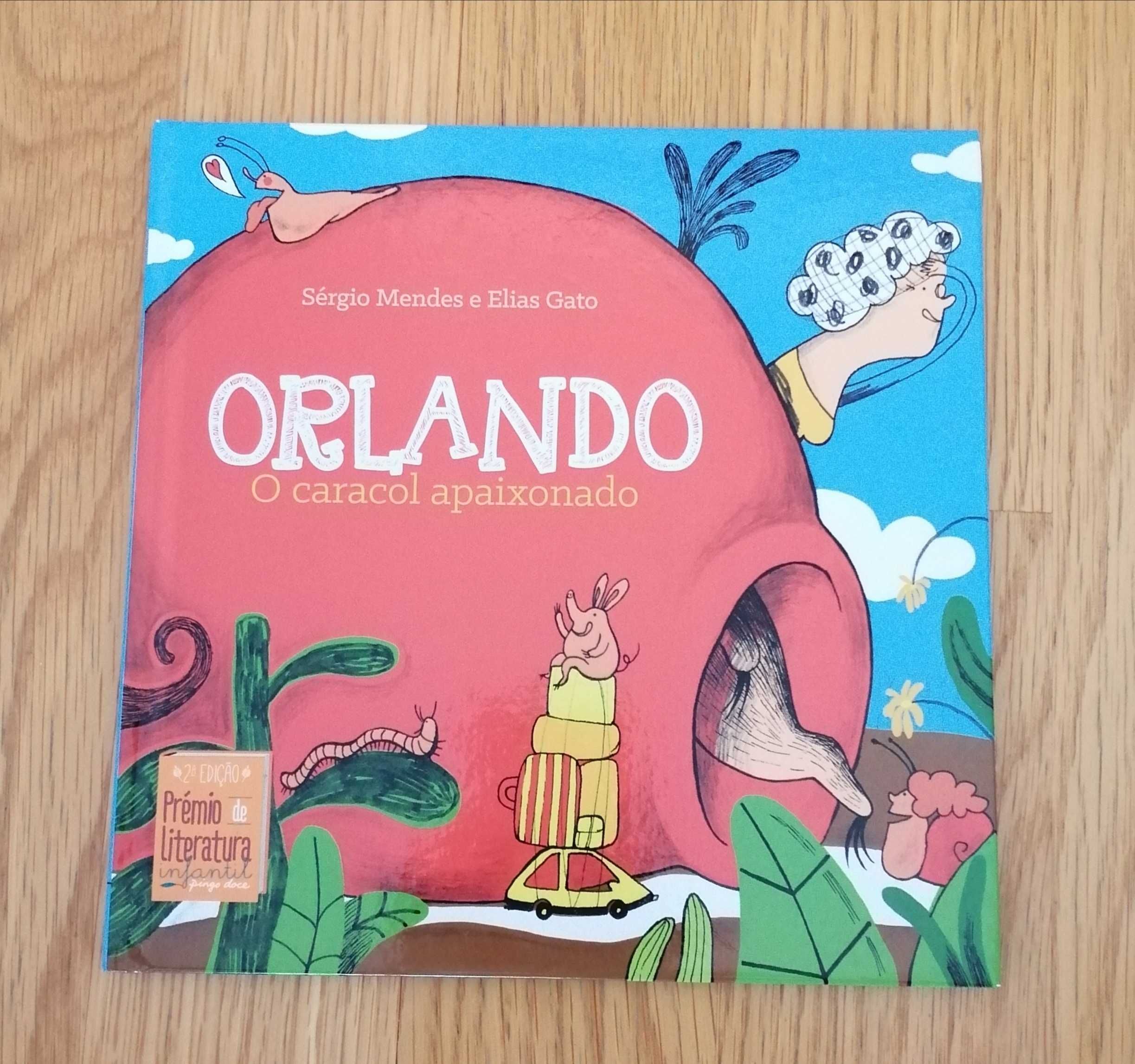 Livro "Orlando o caracol apaixonado"