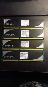 PNY Technogies Europe 4086 MB DDR3 DIMM 64C0MHHHJ8G17 4 x 4GB RAM