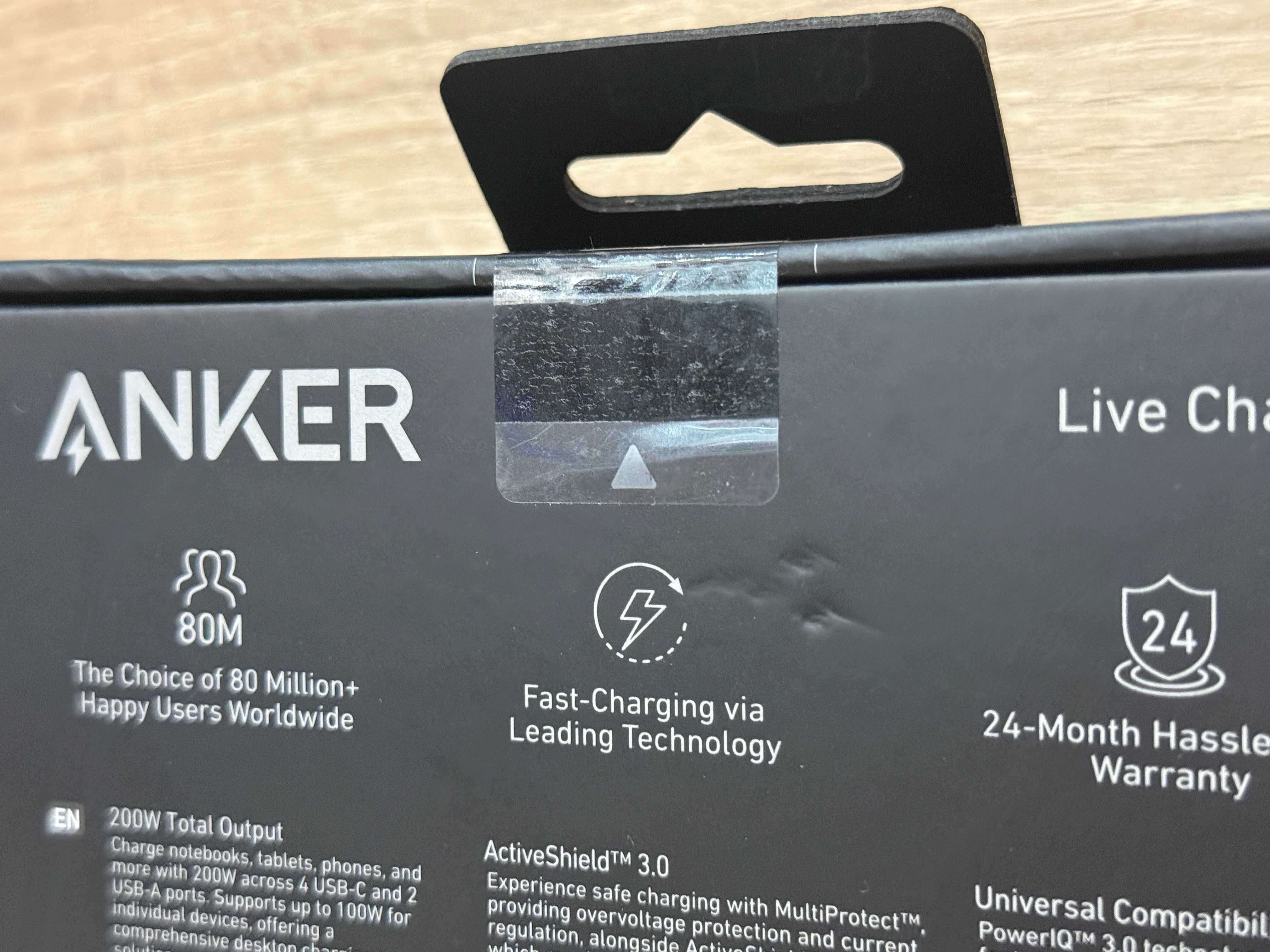 Ładowarka biurkowa Anker Prime GaN 2x USB-A 4x USB Power Delivery 200W