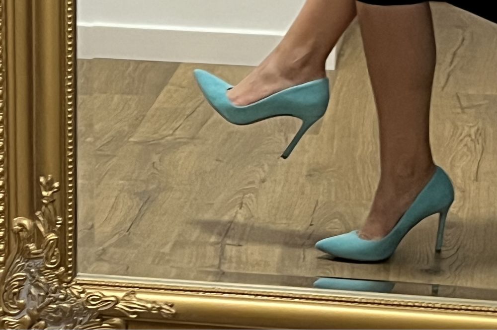 Gianmarko Milano Szpilki Skóra naturalna zamsz   38