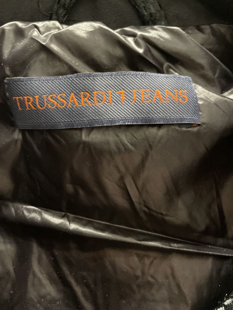 Kurtka Trussardi Jeans z kapturem 38/M/42 IT Czarna