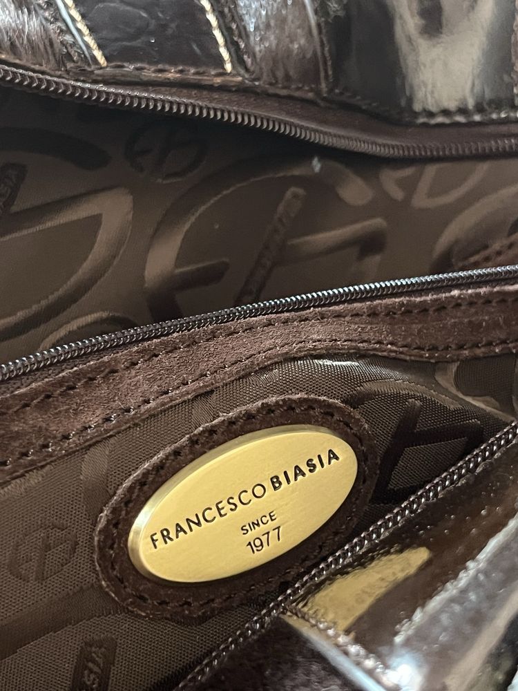 Mala  original de mão da francesco Biasia
