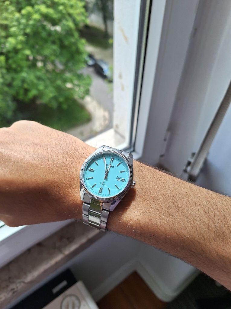 Relógio Casio Tiffany Blue - MTP-1302PD-2A2V