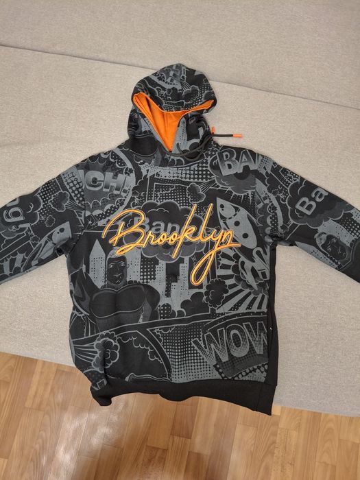 худи на флисе зима