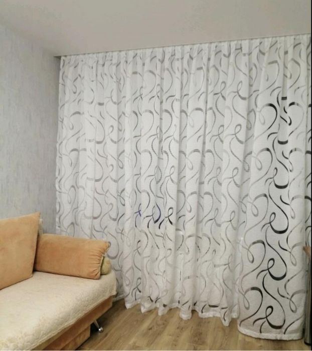 Тюль з візерунком, 5 м, мікрожатка.