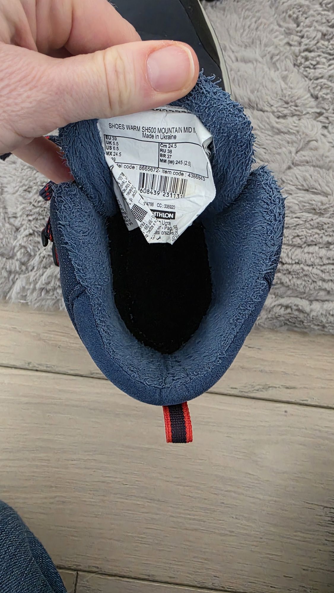 buty turystyczne męskie 39 Quechua SH500 mountain Mid wodoodp.
Buty