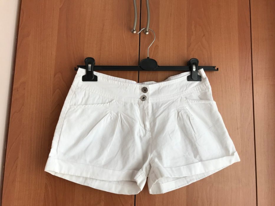 Spodenki szorty krótkie białe spodnie Primark 34 XS