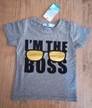 NOWY T-shirt dziecięcy I'm the boss 86 92