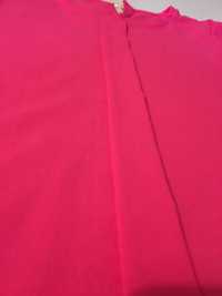 Różowa bluzka fuksjowa koszulka damska M