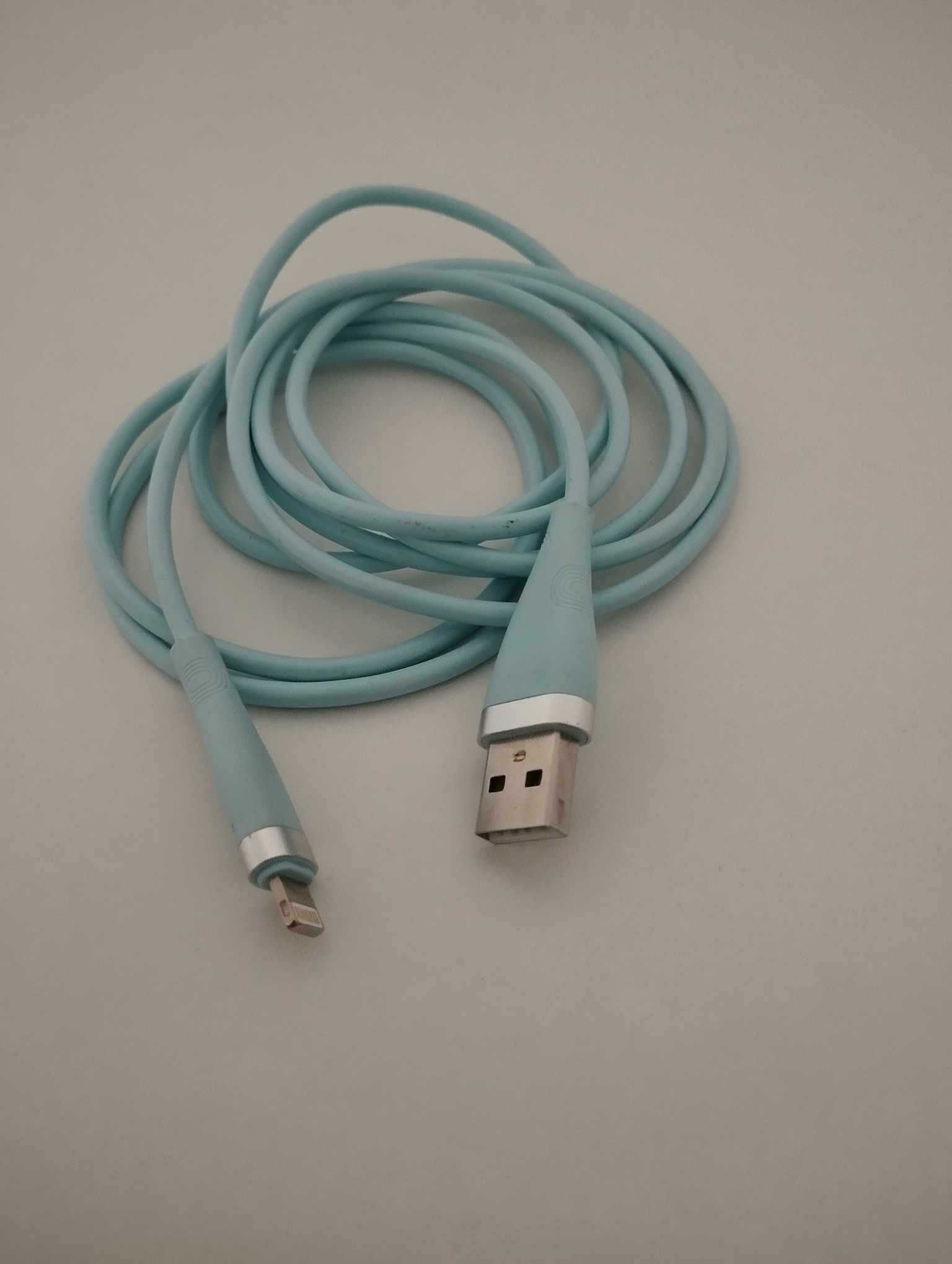 Kabel USB 2.0A Lightning (480 Mbit/s, silikon, 2.4 A, 1.5m) 3szt